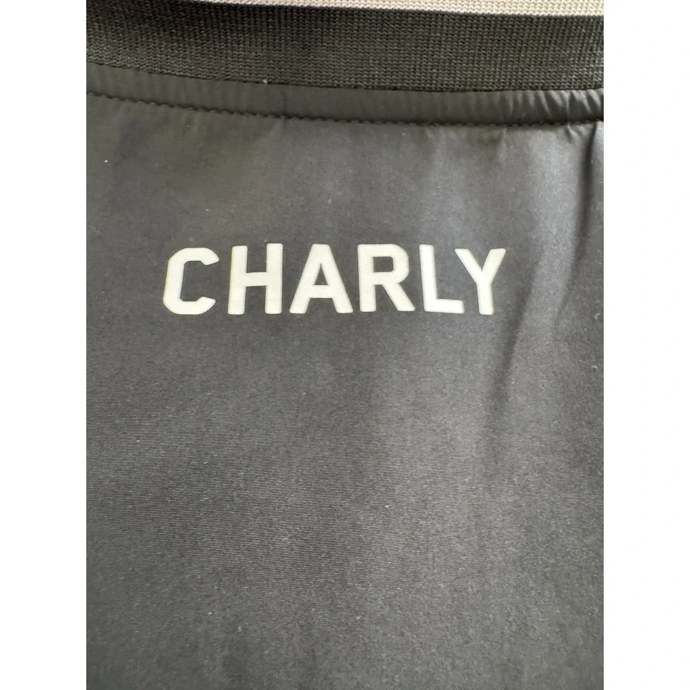 Charly Oakland Roots SC Mens Large Black Full Zip Soccer Bomber Jacket L
